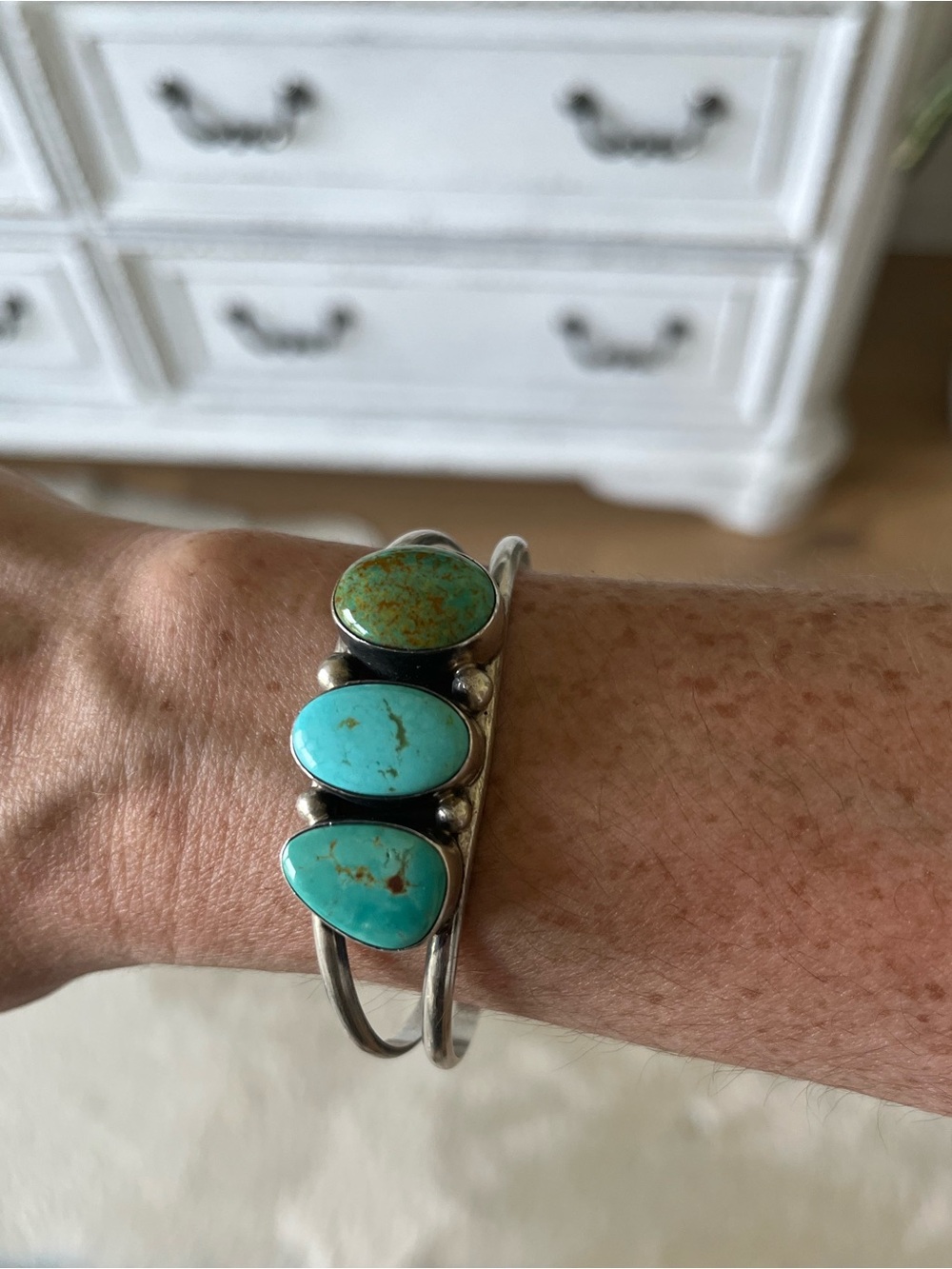 🦋RESERVED DO NOT PURCHASE🦋Navajo Turquoise Sterling Cuff